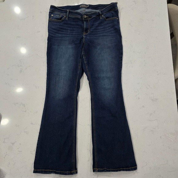 Torrid Luxe Slim Boot Jeans Womens 18R Dark Wash Denim Stretch Bootcut Pants - Picture 2 of 7